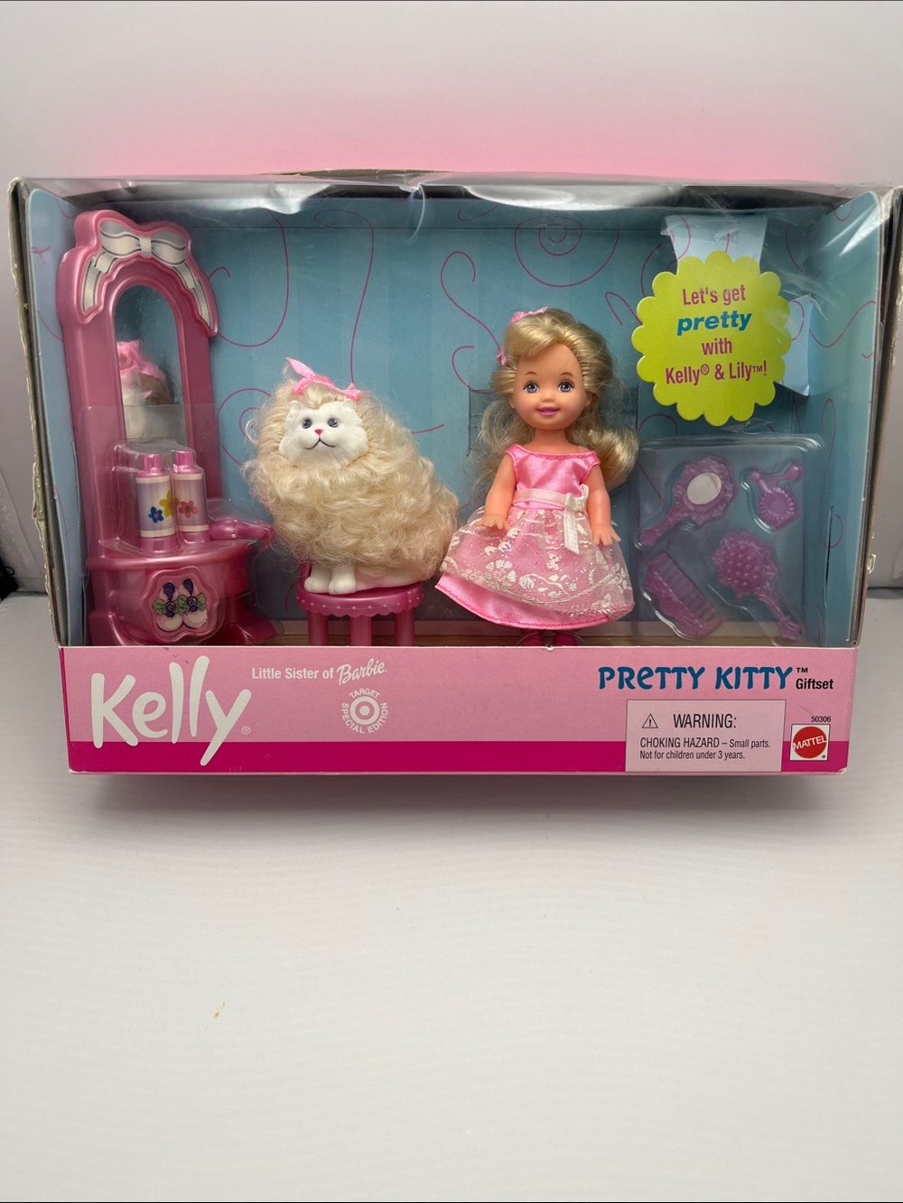 Mattel Kelly Pretty Kitty Doll Playset - Pink & White
